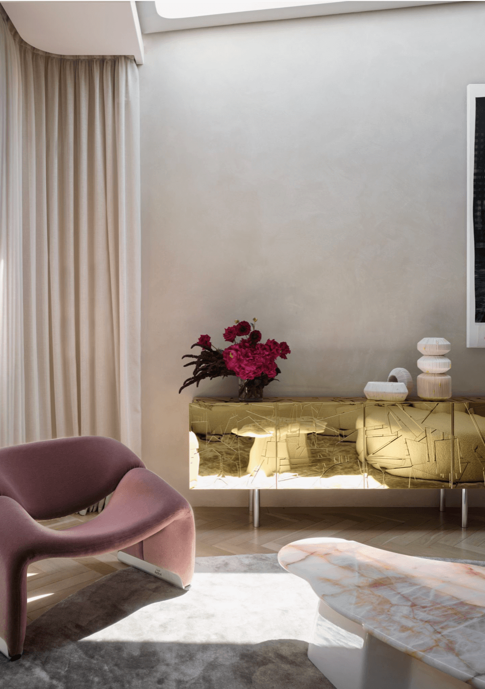 Modern living room interior design